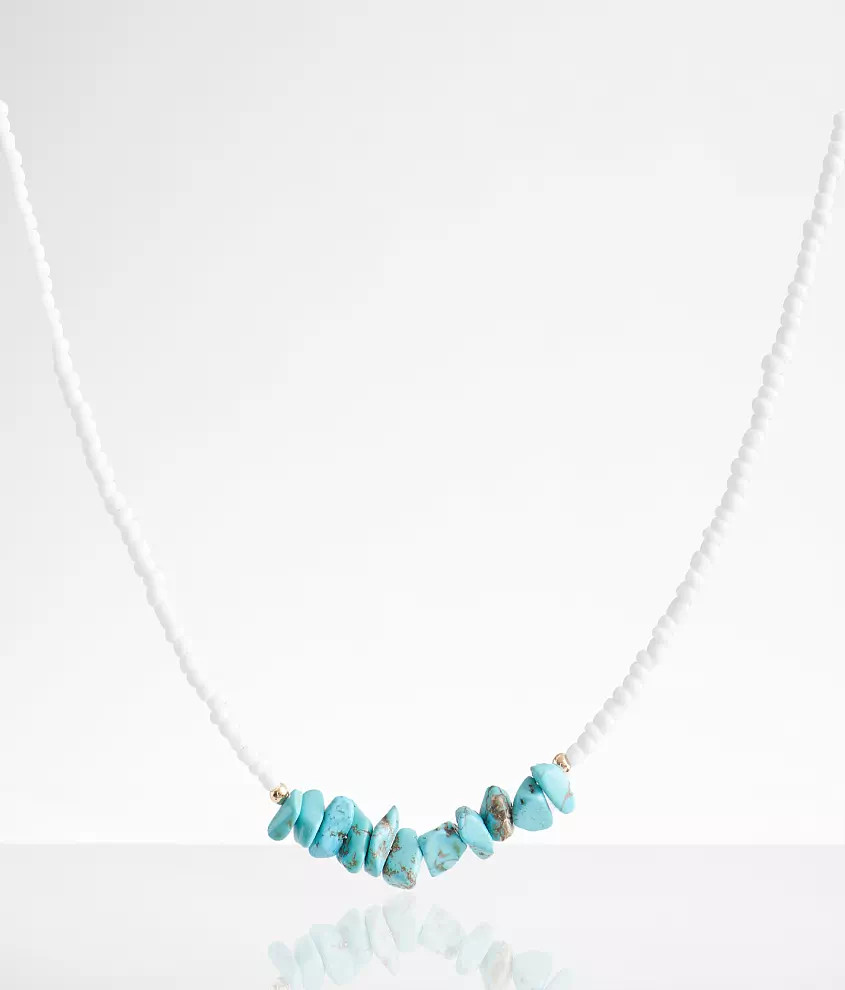 Turquoise Stone Necklace | Buckle