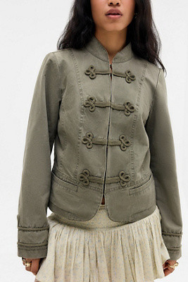 Kimchi Blue Cassie Frogging Jacket | Urban Outfitters UK