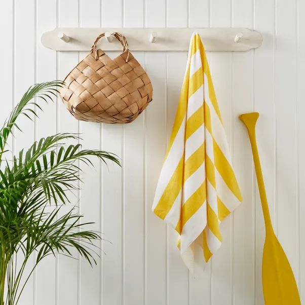 Cabana Stripe Printed Beach Towel | Dunelm