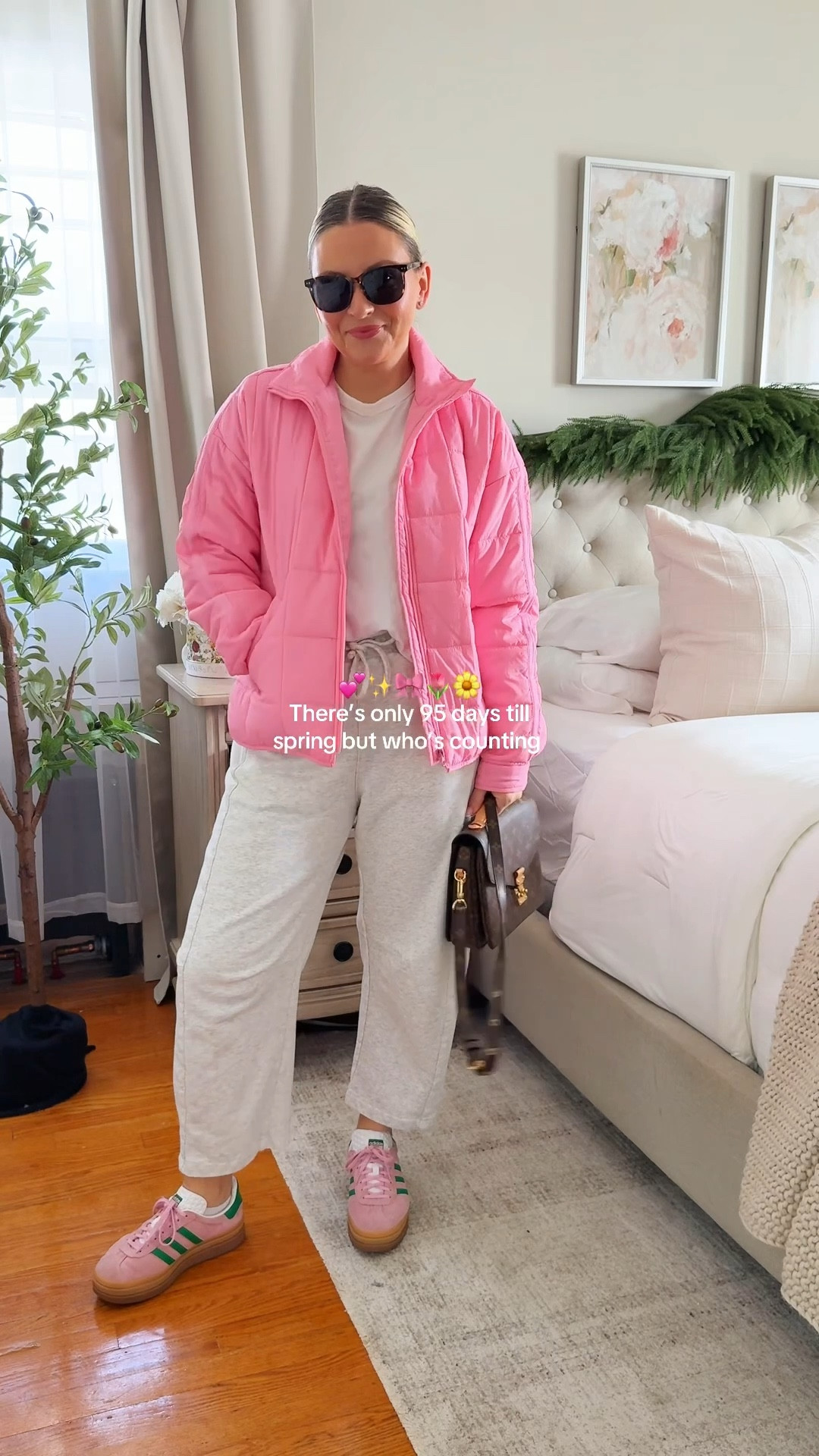 But who’s counting 🤭

Pink quilted puffer jacket, lightweight puffer jacket women, spring transition jacket, cropped puffer jacket outfit, casual mom outfit, neutral lounge set outfit, white joggers outfit, everyday mom style, athleisure mom outfit, casual winter to spring outfit, running errands outfit for moms, comfy airport outfit women, casual chic mom outfit, oversized white tee outfit, quilted jacket trend, affordable puffer jacket, cozy but put together outfit, mom uniform outfit idea, neutral sneakers outfit, transitional weather outfit women

#LTKmomlife #LTKdayinmylife #LTKootd