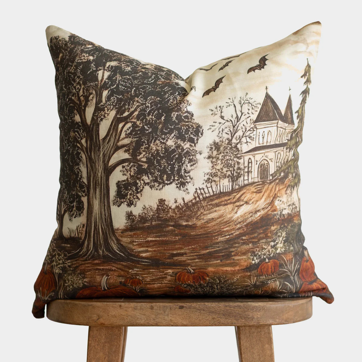 Haunted Harvest in Linen - 18" | 22" | Woven Nook