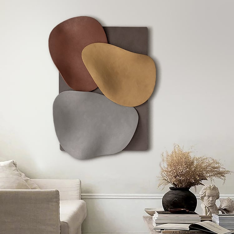 THE BEST 31.5" Large 3D Abstract & Geometric Metal Wall Decor Art | Homary | Homary