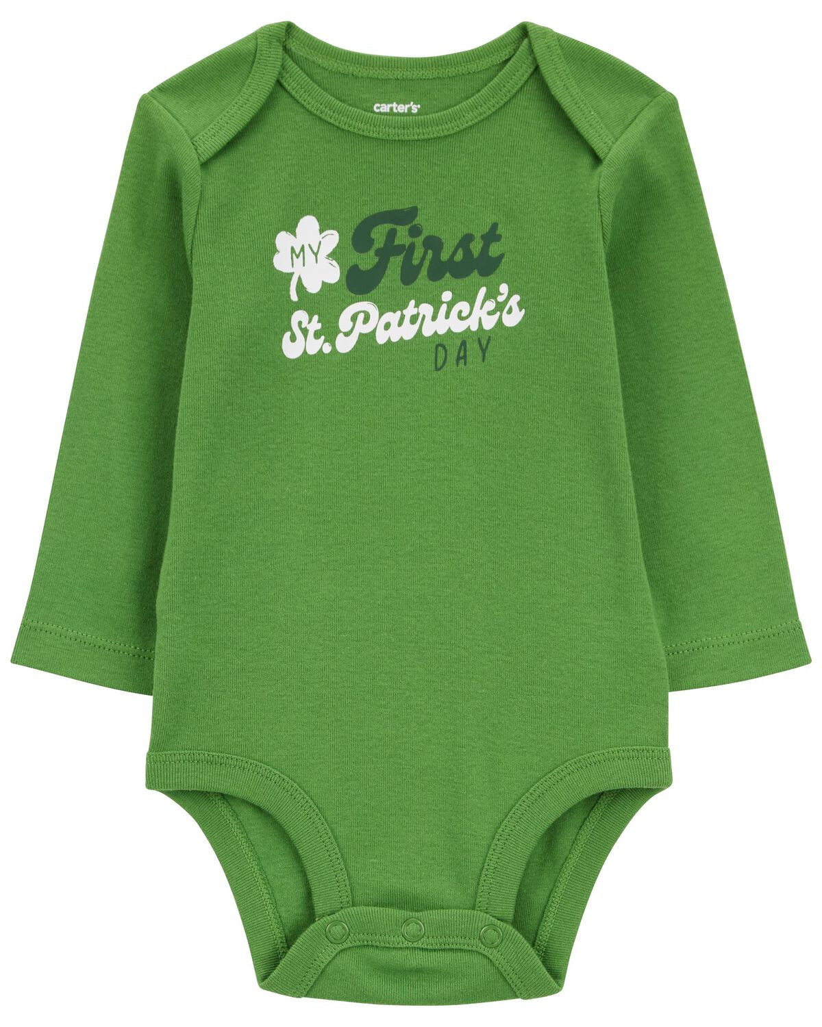 Green Baby First St. Patrick's Day Bodysuit | carters.com | Carter's