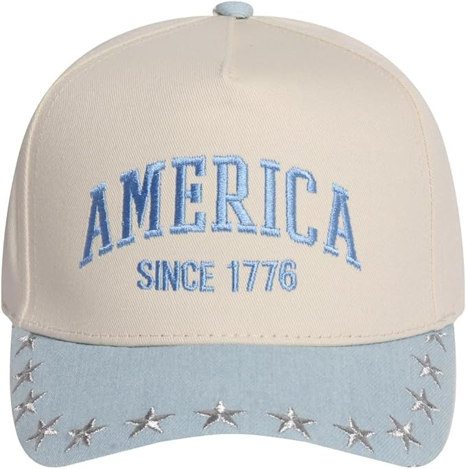 MIRMARU Patriotic America USA Embroidered 5 Panel Cotton Two Tone Trucker Hat for Men and Women. | Amazon (US)