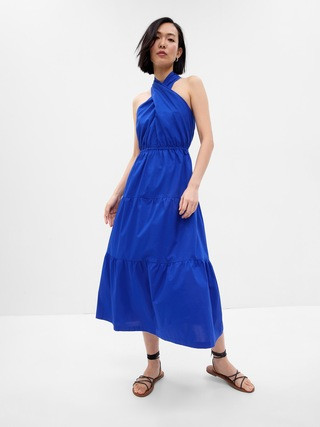 Halter Tiered Maxi Dress | Gap (CA)
