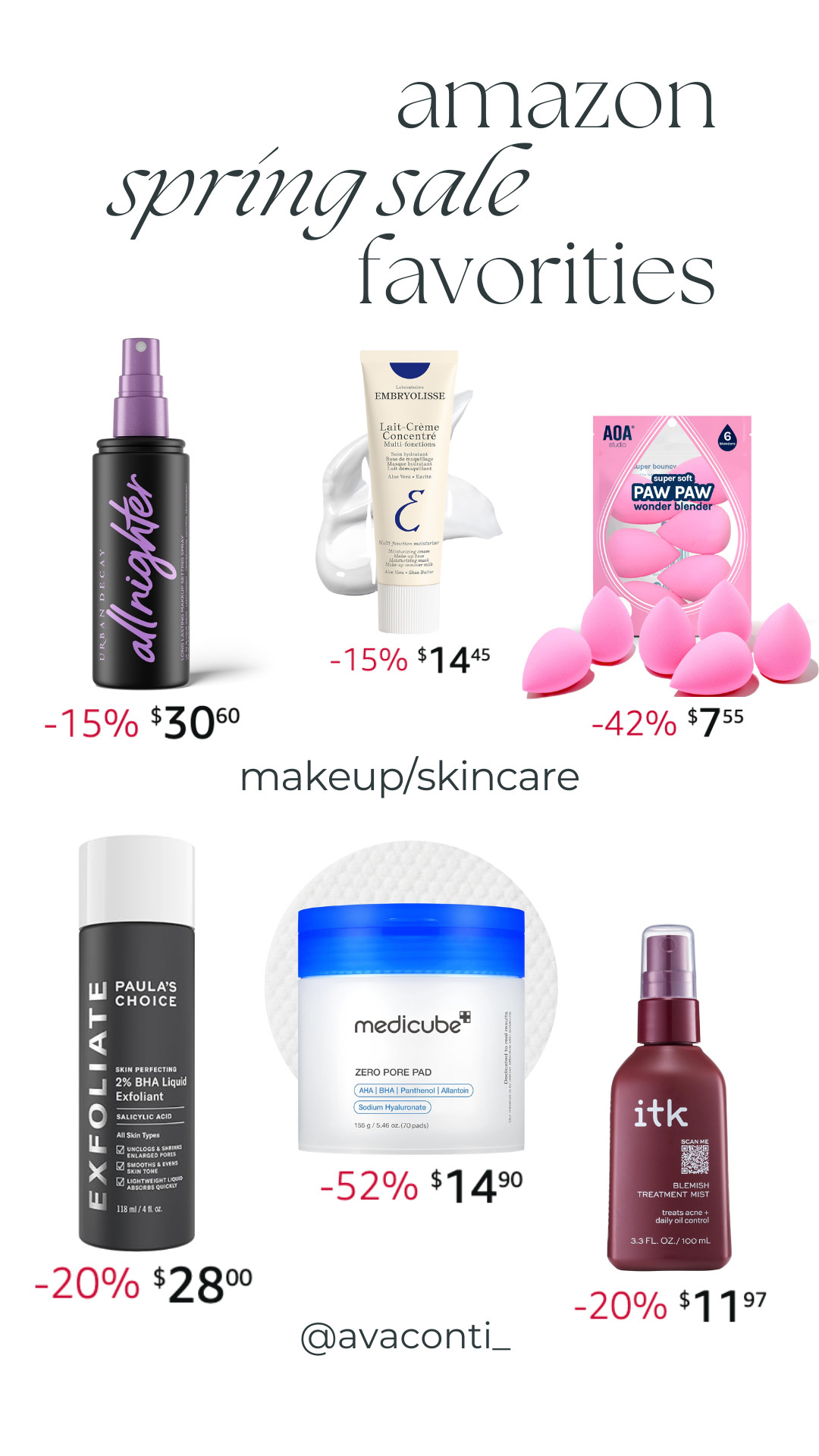 Amazon Spring Sale (Skincare/Beauty Favs) 

 

#LTKSaleAlert #LTKFindsUnder100 #LTKBeauty