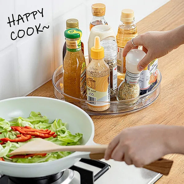 Lazy Susan Cabinet Organizer, Plastic Lazy Susan Turntable For Pantry, Countertop, Table, Fridge,... | Wayfair North America