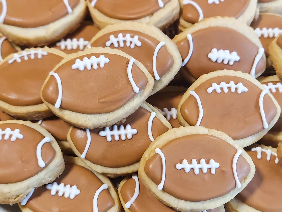 Mini Football Cookies 3 Dozen - Etsy | Etsy (US)