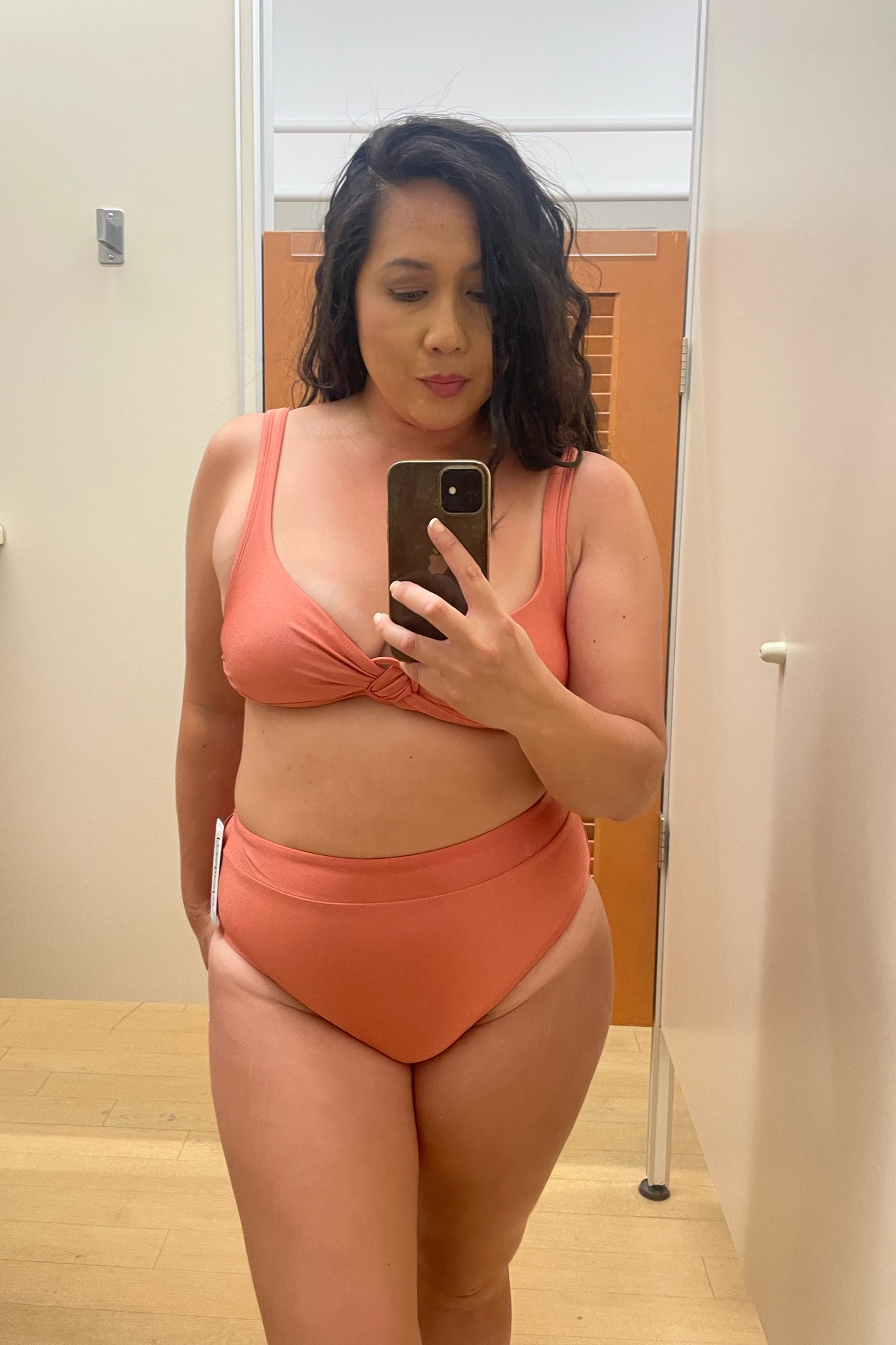 Attention all midsize babes! This coral shimmer 2 piece swimsuit is a must-have for your swimwear collection. The color is so pretty and the midwaist bottom is ultra-flattering. You'll feel confident and stylish whether you're lounging by the pool or catching some waves at the beach. The shimmer effect adds a touch of glam that will make you stand out from the crowd. So what are you waiting for? Treat yourself to this gorgeous swimsuit and get ready to turn heads. #MidsizeSwimwear #CoralShimmer #SwimsuitSeason

#LTKcurves #LTKSeasonal #LTKswim