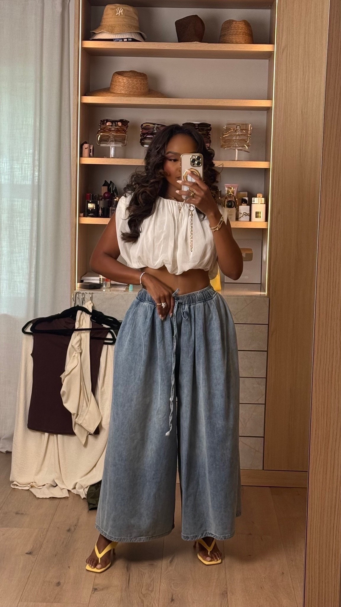 Scroll to shop! ✨ Everything from this look is linked below. 👇🏽

Denim just got a MAJOR upgrade. 👖✨ These ultra wide-leg denim pants paired with a white bubble crop top are giving effortless cool girl. The proportions make the whole outfit feel fashion-forward while still being so easy to recreate.

wide leg denim pants, ultra wide leg jeans, baggy jeans outfit women, white bubble top, white crop top outfit, denim outfit ideas, wide leg jeans outfit, trendy denim outfit, casual chic outfit, cool girl outfit, petite wide leg jeans, summer to fall outfit, elevated casual style, statement denim pants, kirasfashionfinds

Wearing: Size Small | 5’4” | 140 lbs | 34D-27-40

Download the FREE LTK app & follow @kirasfashionfinds

#LTKPetite #LTKDenim #LTKFashion