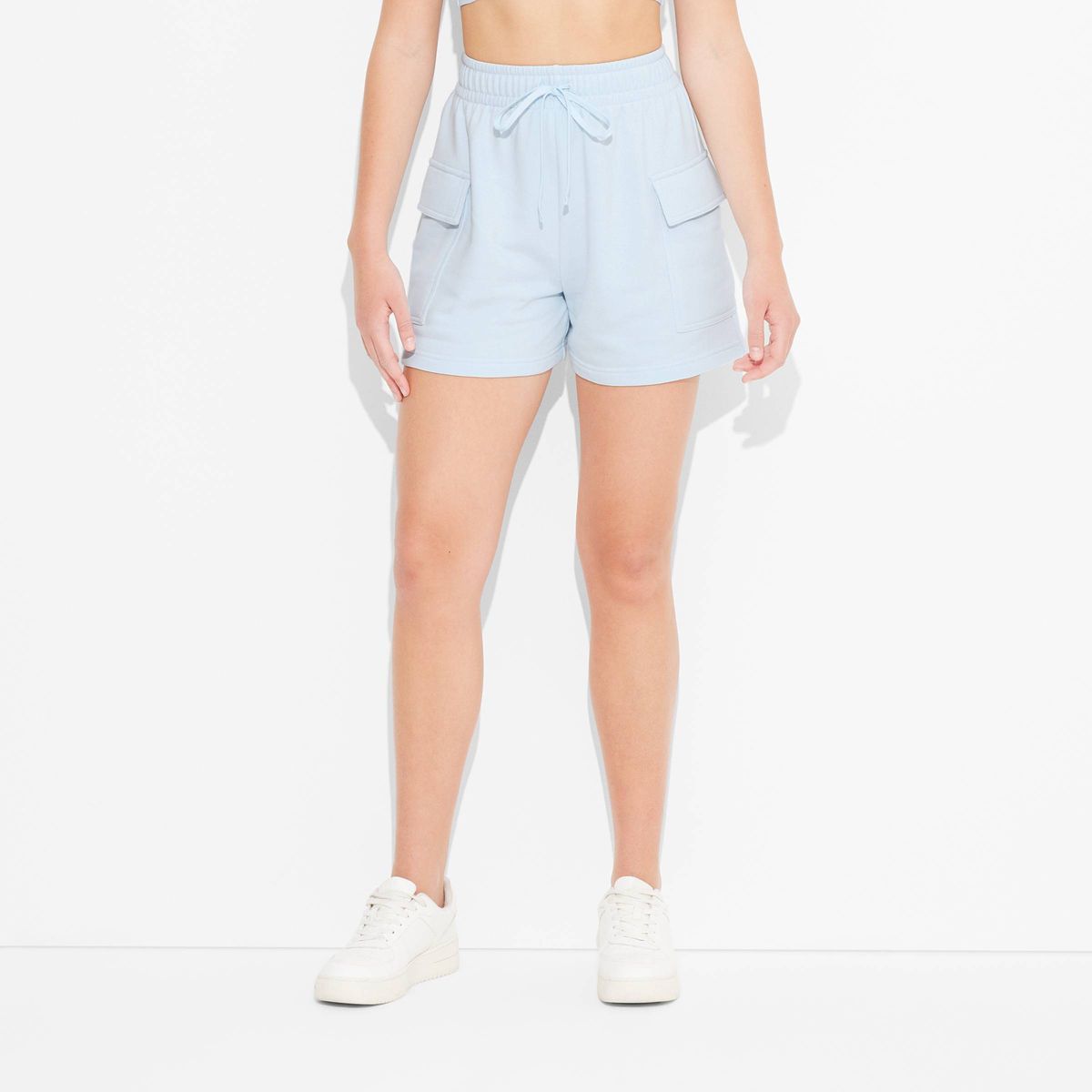 Women's Mid-Rise Cargo Sweat Shorts - Wild Fable™ | Target