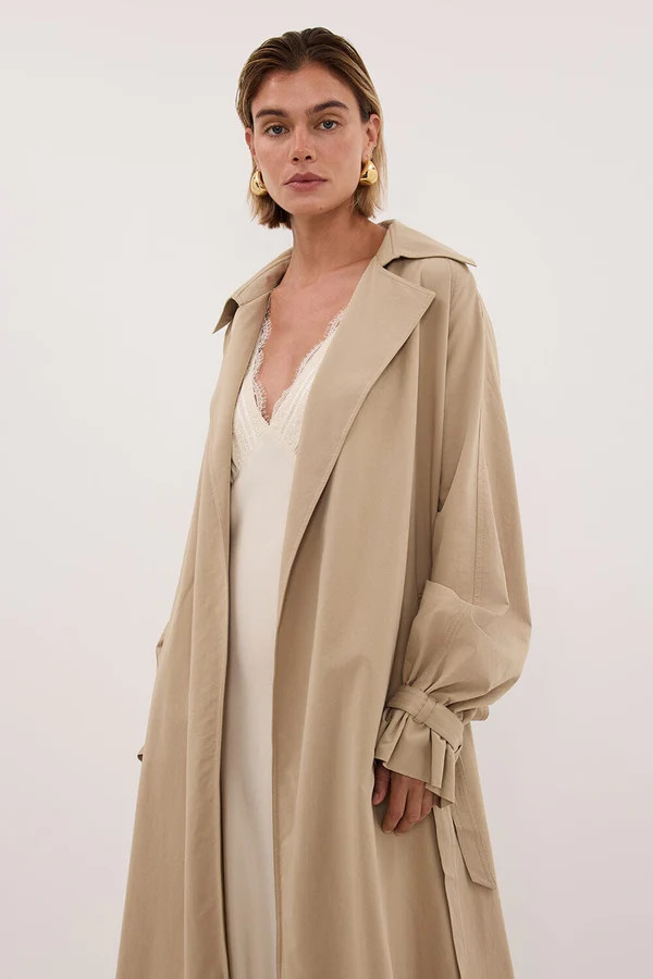 NINA STONE LIGHTWEIGHT TRENCH COAT | DISSH