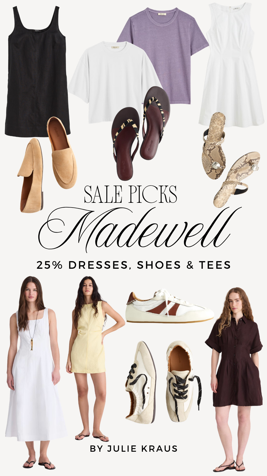 25% off Dresses, Shoes and Tees at Madewell with code LONGWEEKEND this weekend. All my top picks below!  

 