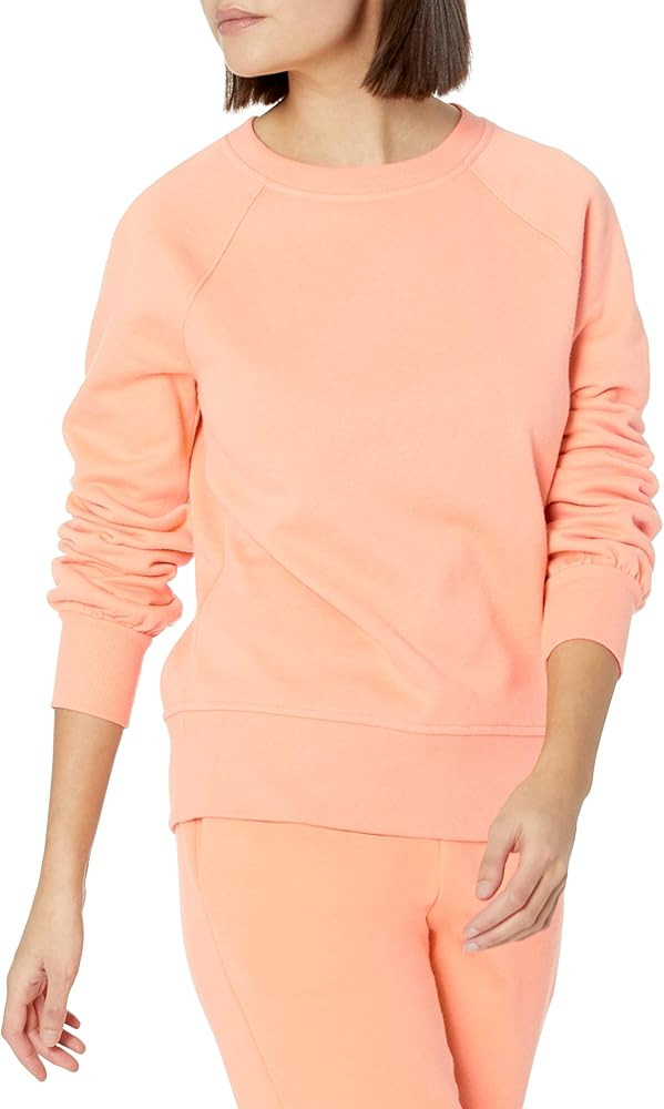 Amazon Essentials Women's Classic Fit Gathered Long Sleeve Crewneck Sweatshirt | Amazon (US)