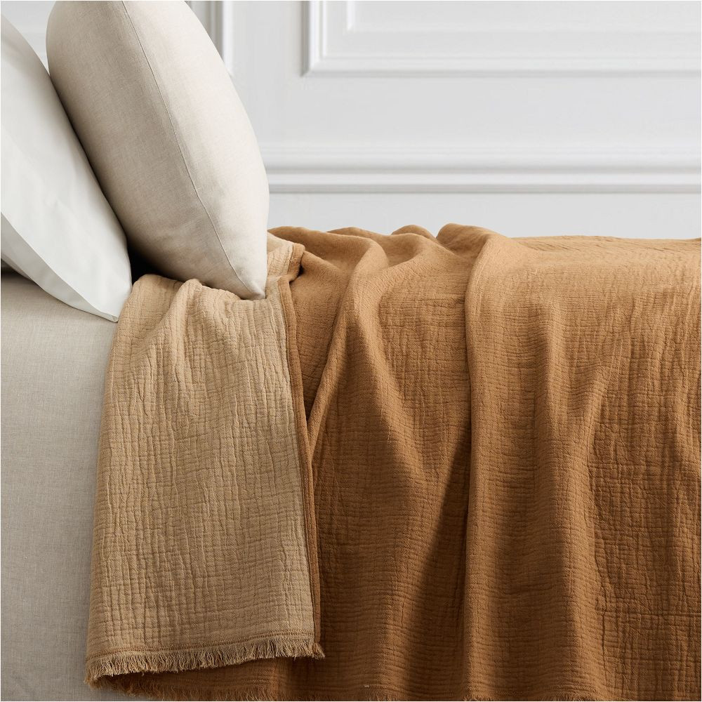 Reversible Two-Tone Blanket | West Elm (US)