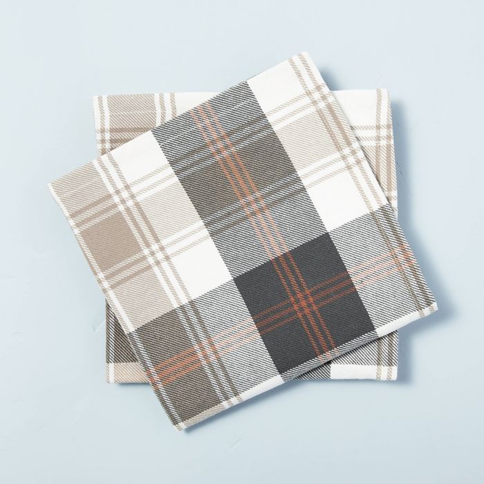 4pc Fall Tartan Plaid Woven Napkin Set - Hearth & Hand™ with Magnolia | Target