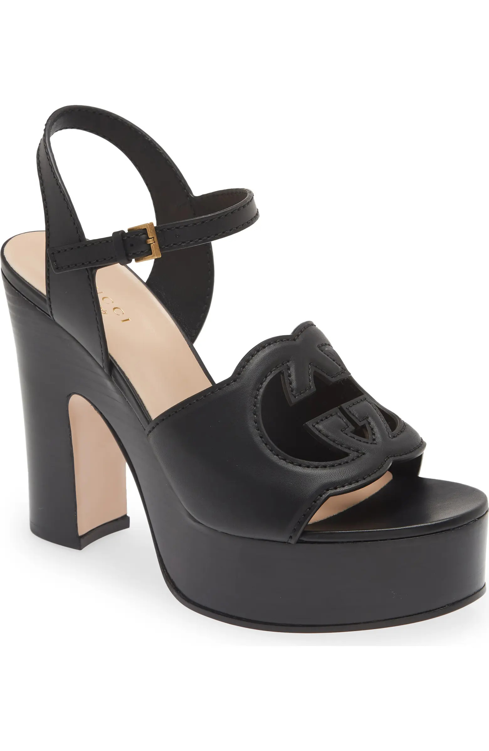 Gucci Interlocking G Cutout Platform Sandal (Women) | Nordstrom | Nordstrom