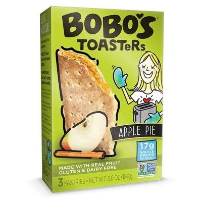 Bobo's Gluten Free Apple Pie Toaster Pastries  3ct - 6.6oz | Target