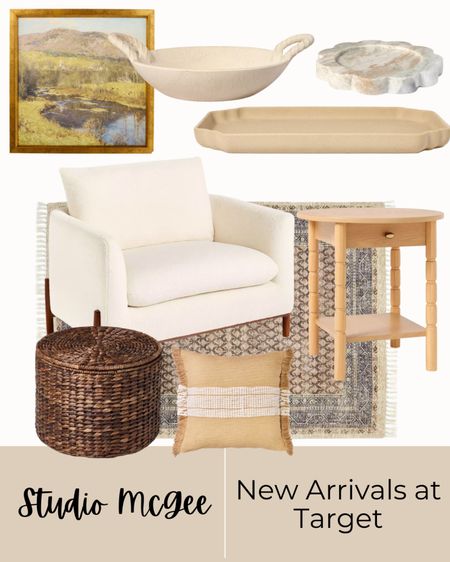 Studio McGee new arrivals at target, home, decor, accent chair, basket, side table, wall art, throw pillow, tray, coaster, decorative bowl, home finds

#LTKHome #LTKSeasonal #LTKStyleTip