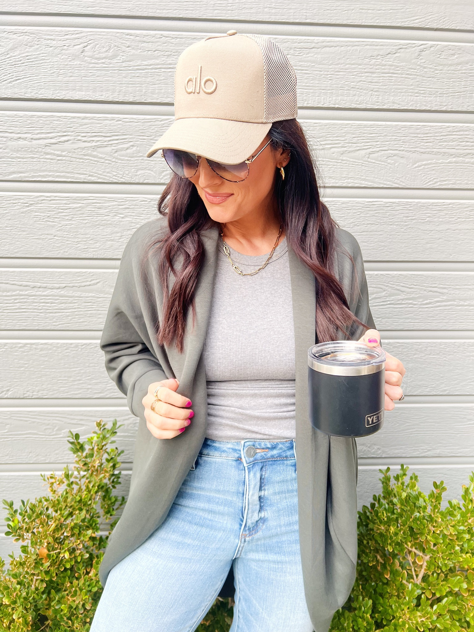 • m/l Spanx cardigan 
• medium tank 
• size 4 jeans 

#LTKunder100 #LTKCyberweek #LTKsalealert