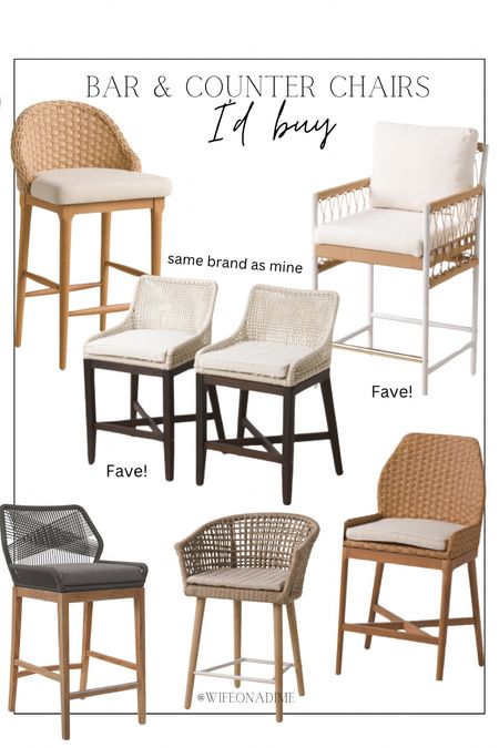 My bar chairs from Tj Maxx are ALWAYS SOLD OUT so I linked similar options. Mine are by Lilliana August and they never restock them unfortunately but that same brand has a ton of new arrivals and they’re similar to Serena and Lily for less 💸

#LTKhome #LTKstyletip