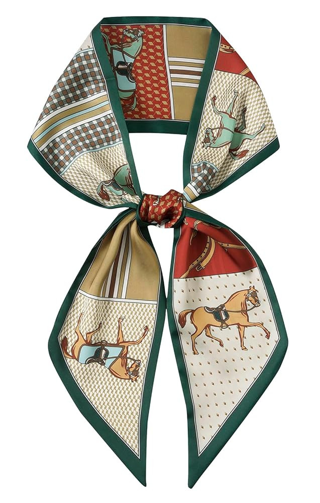 CHUNG Head Scarf Hair Neck Scarves Women Skinny Silky Satin Long Thin Fashion Neck Tie 57"x5.5" h... | Amazon (US)