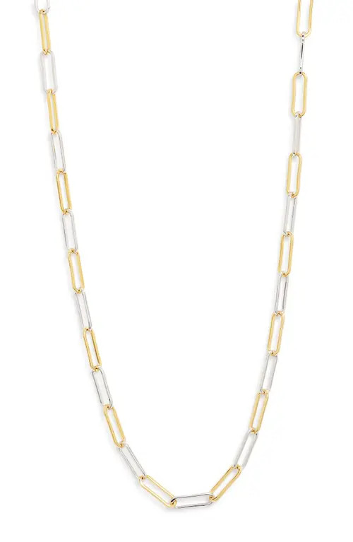 Nordstrom Demi Fine Paper Clip Necklace in 14K Gold- Sterling Plated at Nordstrom | Nordstrom