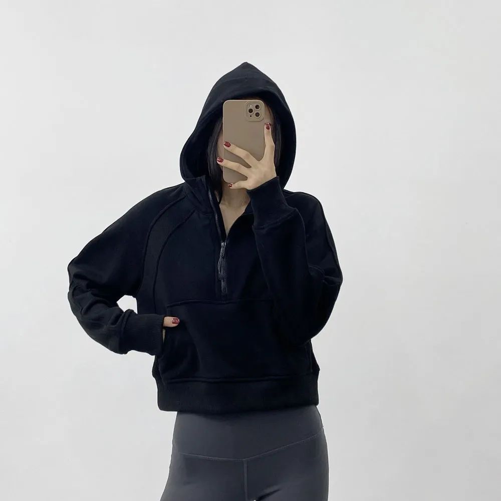 New Women Sport Yoga Jacket half Zipper Coat Yoga Clothes Fitness Outfits Running Hoodies Thumb H... | DHGate