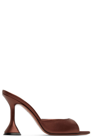 Burgundy Caroline Heeled Sandals | SSENSE