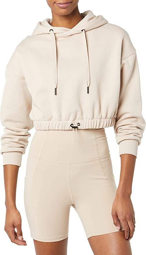 Amazon.com: Core 10 Women's Super Soft Cropped Length Hoodie Sweatshirt : Clothing, Shoes & Jewel... | Amazon (US)