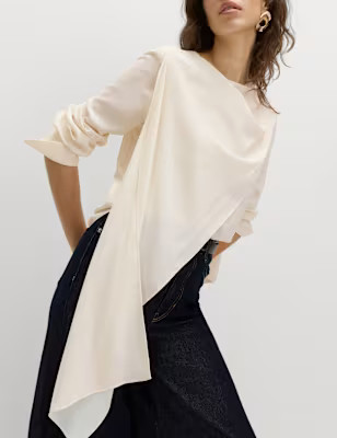 Scarf Detail Blouse | Marks and Spencer US