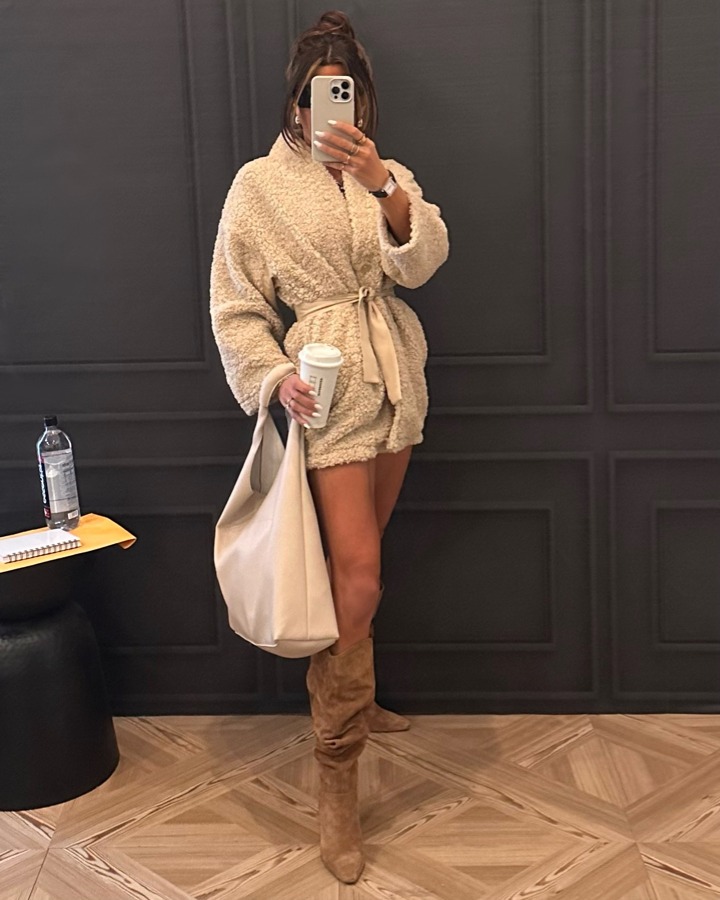 This Sherpa coat by Loup is seriously EVERYTHING!! I’m in love.

The coat is sooo warm while the design keeps it super chic and not overbearing. The sleeves are cut just short of the wrist, the collar is sculpted but not too high so you can still see your neck and jewelry, the attached tie belt is in the perfect spot for cinching at the waist and the back is slightly longer than the front but again, not too much - it’s just right! This baby is also fully lined with such high quality soft fabric and fully WASHABLE!!!!! 

This is that prefect neutral colored coat to keep you super cozy while not bulking you up and bringing your look down!! 

Swipe to see its profile to fully appreciate the shape and design!!  All of Loup’s products are incredibly well-made and ethically produced🫶🏽🫶🏽🫶🏽🫶🏽

@loupnyc
#kisskissloup 





#LTKStyleTip #LTKTravel #LTKSeasonal