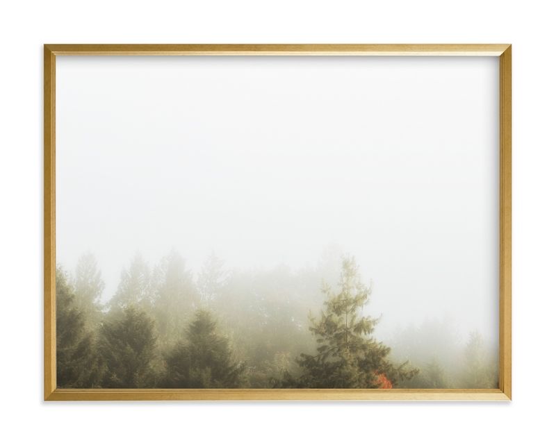 "Foggy Autumn Forest Morning" - Photography Limited Edition Art Print by Katie Buckman. | Minted