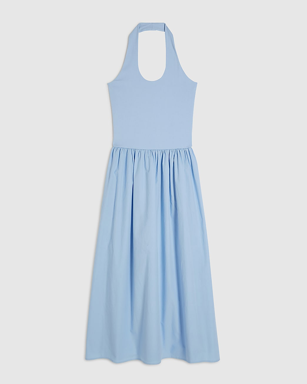 Blue Halter Neck Maxi Dress | River Island UK & IE