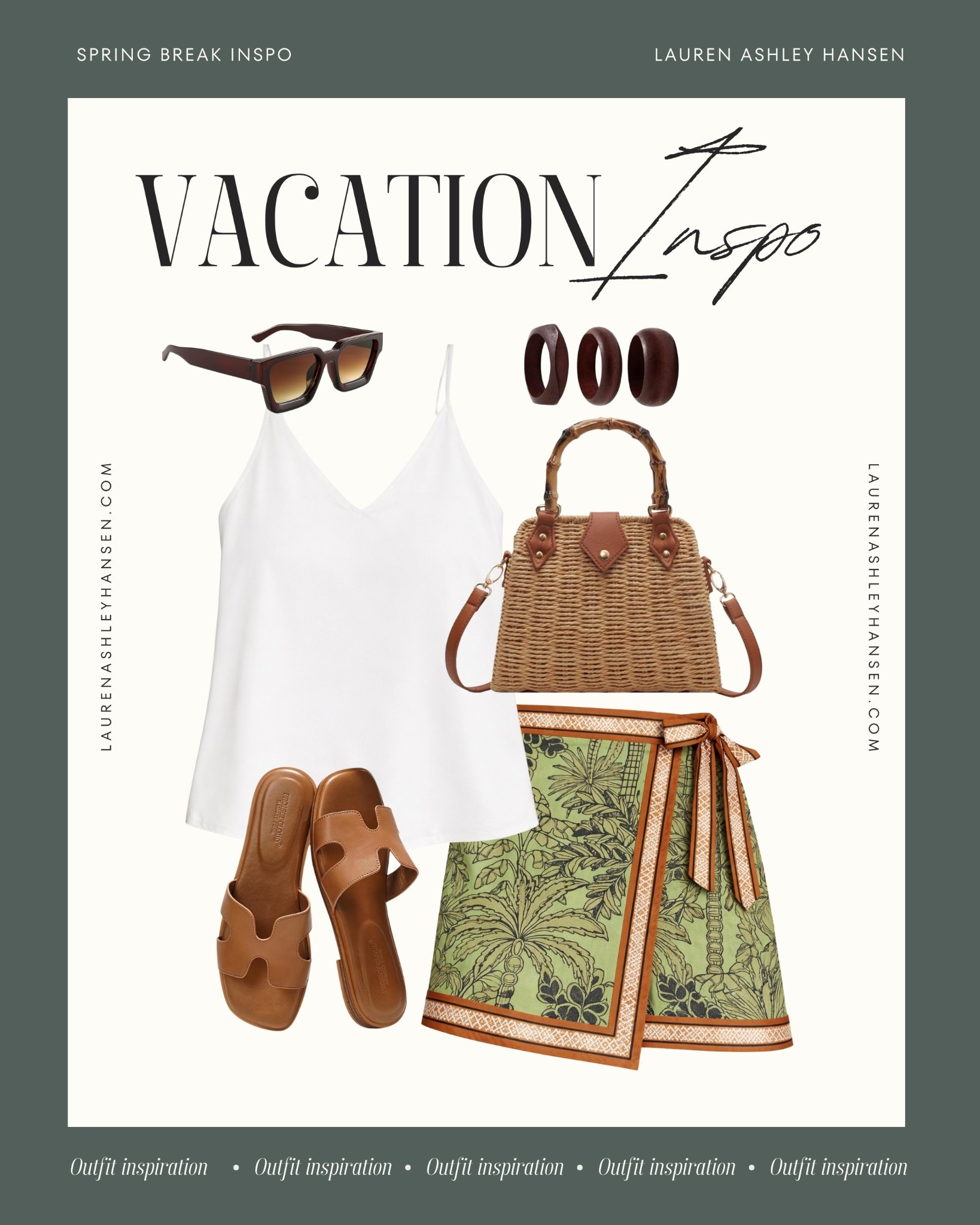 If you're headed on spring to somewhere warm, whether it be the pool, beach, or resort, I'm loving this outfit! Easy pieces that can be worn interchangeably throughout your trip, with a pop of color, too!

#LTKSwim #LTKgrwm #LTKootd