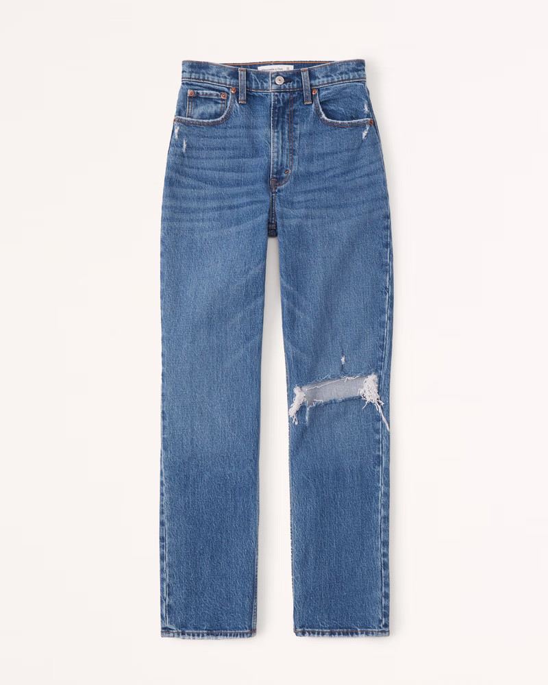 Ultra High Rise 90s Straight Jean | Abercrombie & Fitch (US)