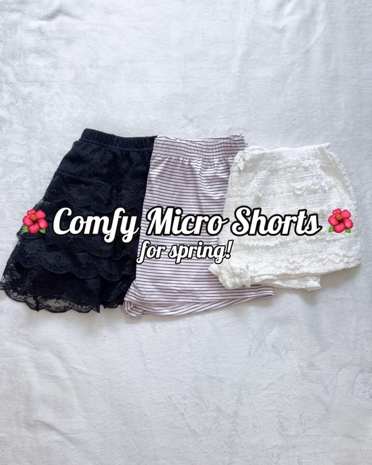 cute spring micro shorts from last year! the only ones still available are the white beginning boutique shorts, so i did my best to find similar ones for the other two pairs :)

#LTKSeasonal
