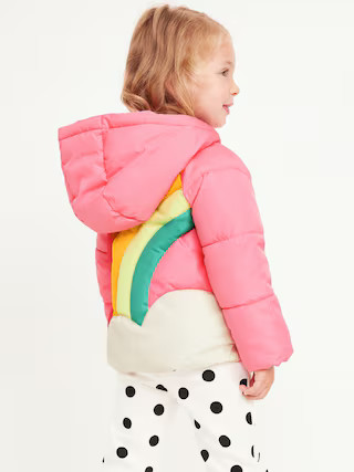 Water-Resistant Quilted Graphic Puffer Jacket for Toddler Girls | Old Navy (US)