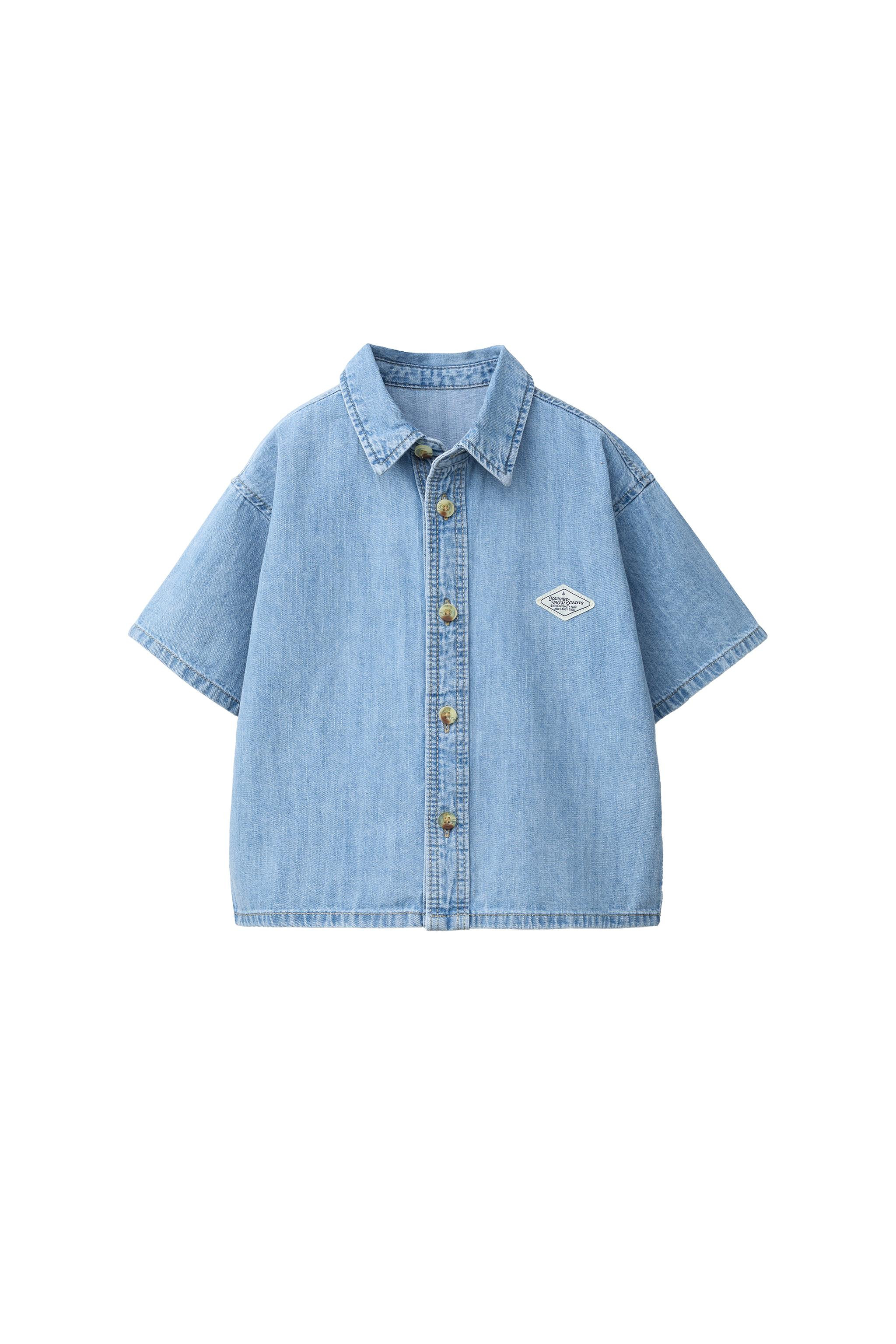 LABEL DENIM SHIRT | Zara US