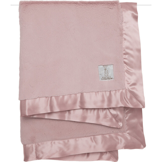 Blankets | Luxe Baby Blanket, Dusty Pink Little Giraffe | Maisonette | Maisonette