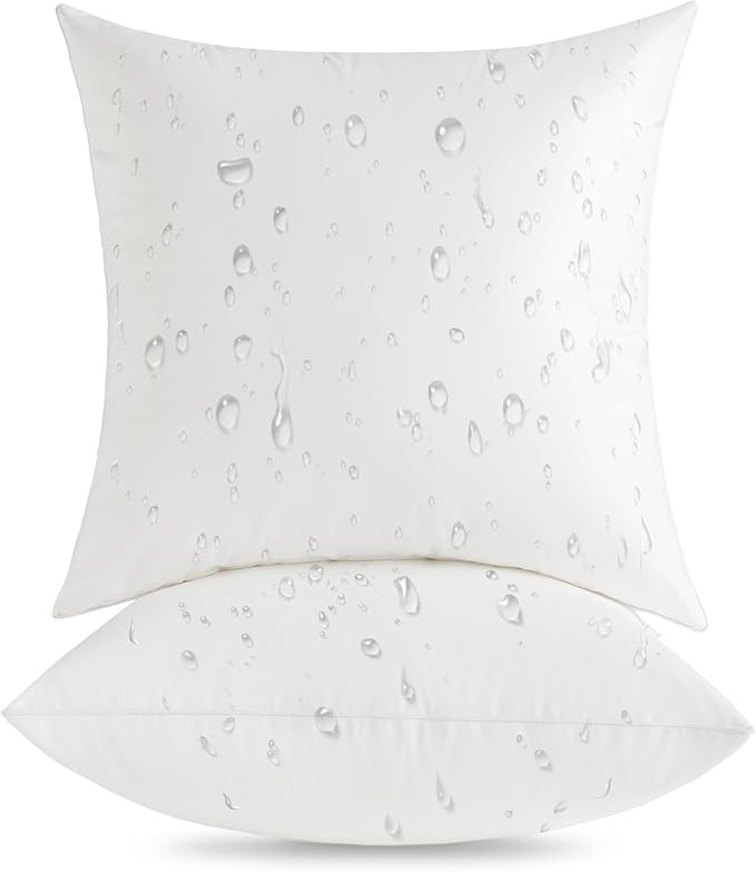 Oubonun 20x20 Outdoor Pillow Inserts (Pack of 2) - Square Waterproof Throw Pillow - Decorative Th... | Amazon (US)