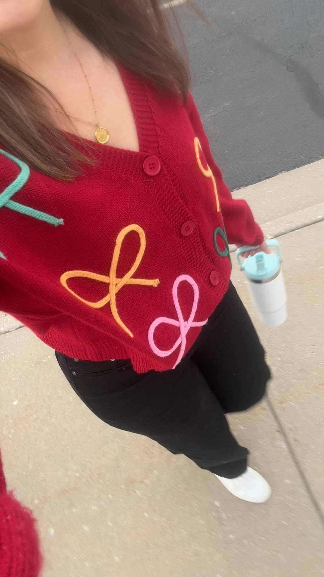 Festive valentines sweater & jeans! Both cardigan top & pants come in multiplied colors! 👌🏼🥰 

Casual mom outfit, bow sweater, Amazon fashion finds, winter style, could also be perfect for teachers or taking to work on Saturday 

#LTKWorkwear #LTKgrwm #LTKFindsUnder50