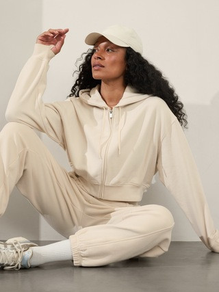 Forever Fleece Ultra Crop Full Zip | Athleta