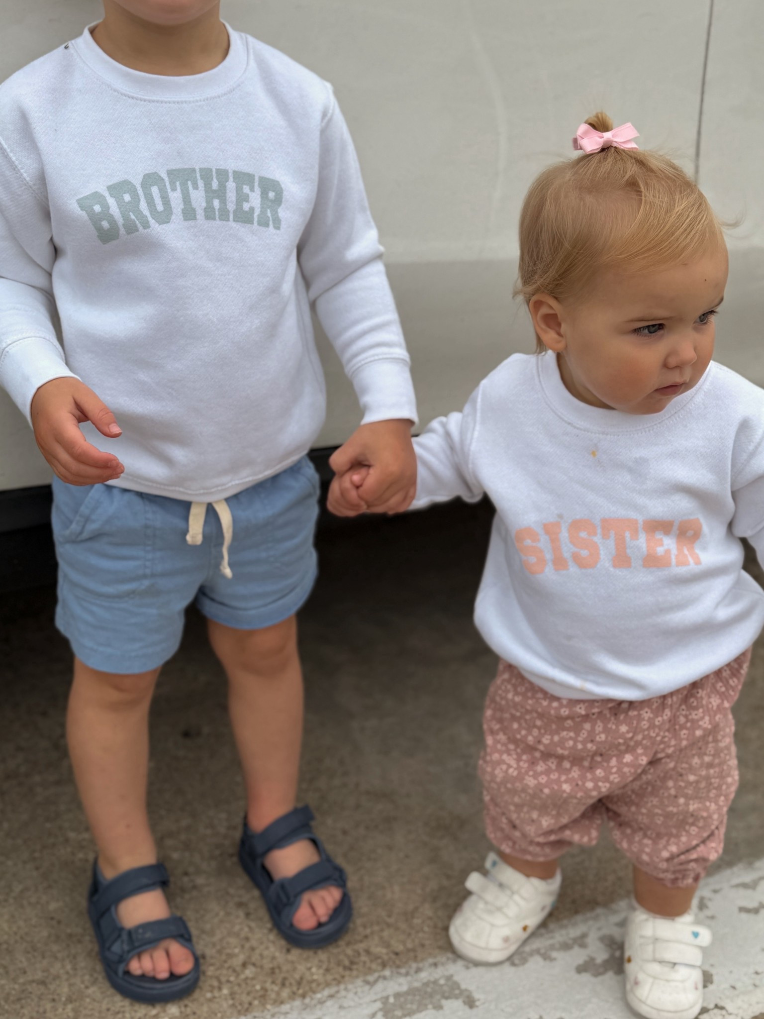 Brother sister coordinating pullovers 🩷💙 

#LTKKids