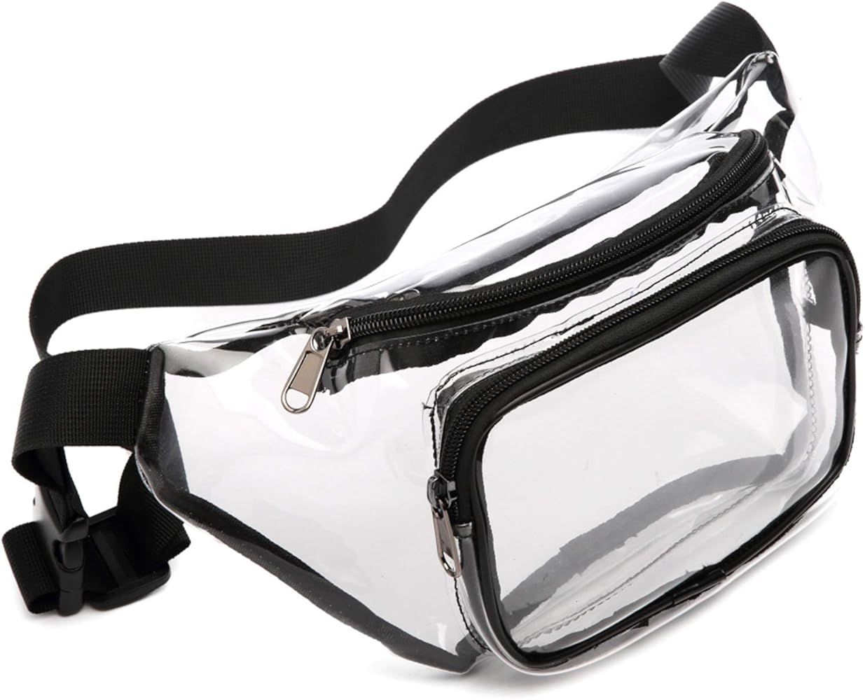 Fanny Pack, Veckle Clear Fanny Pack Waterproof Cute Waist Bag Stadium Approved Clear Purse Transpare | Amazon (US)