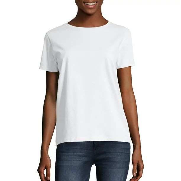 Hanes Women's Relaxed Fit Tagless ComfortSoft Crewneck T-Shirt | Walmart (US)