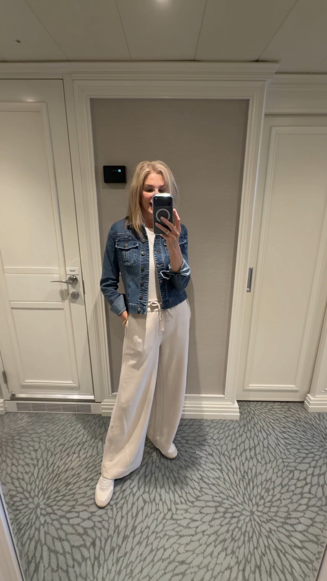 Love pairing the @MERSEA bottoms with a tee and denim jacket
Wearing size S

#LTKootd #LTKOver40 #LTKTravel