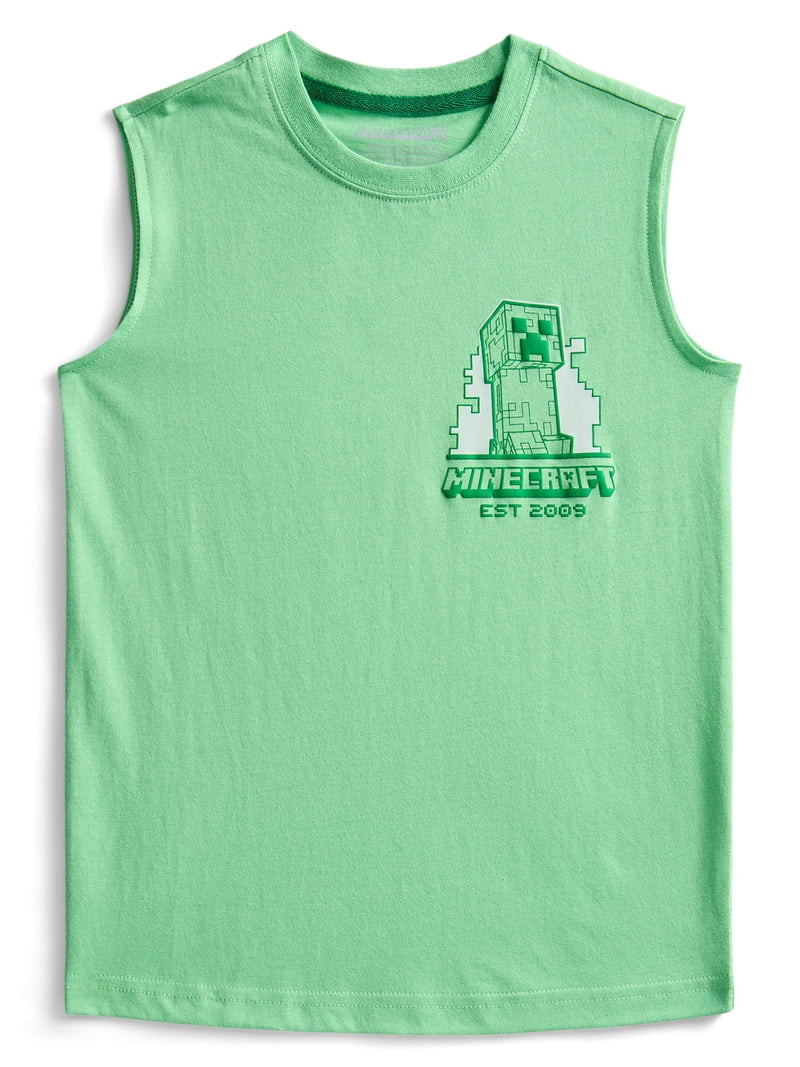 Minecraft Boys Tank Top,Crew Neck, Sizes XS - 2XL | Walmart (US)