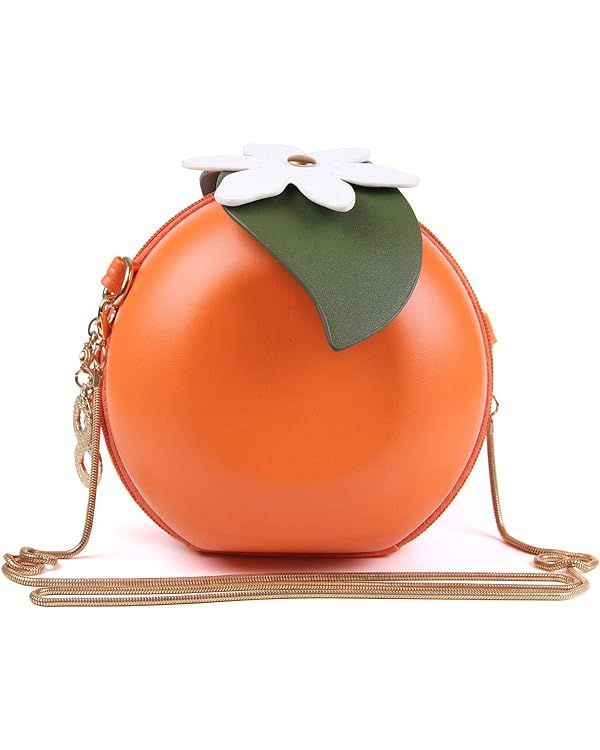 New Cute Fruits Watermelon Lemon Orange Cross body Bags Clutch Purse Novelty Shell Pearl Shoulder... | Amazon (US)