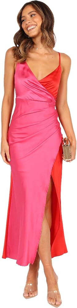 Petal & Pup Womens Lipa Colourblock Midi Slip Dress | Amazon (US)